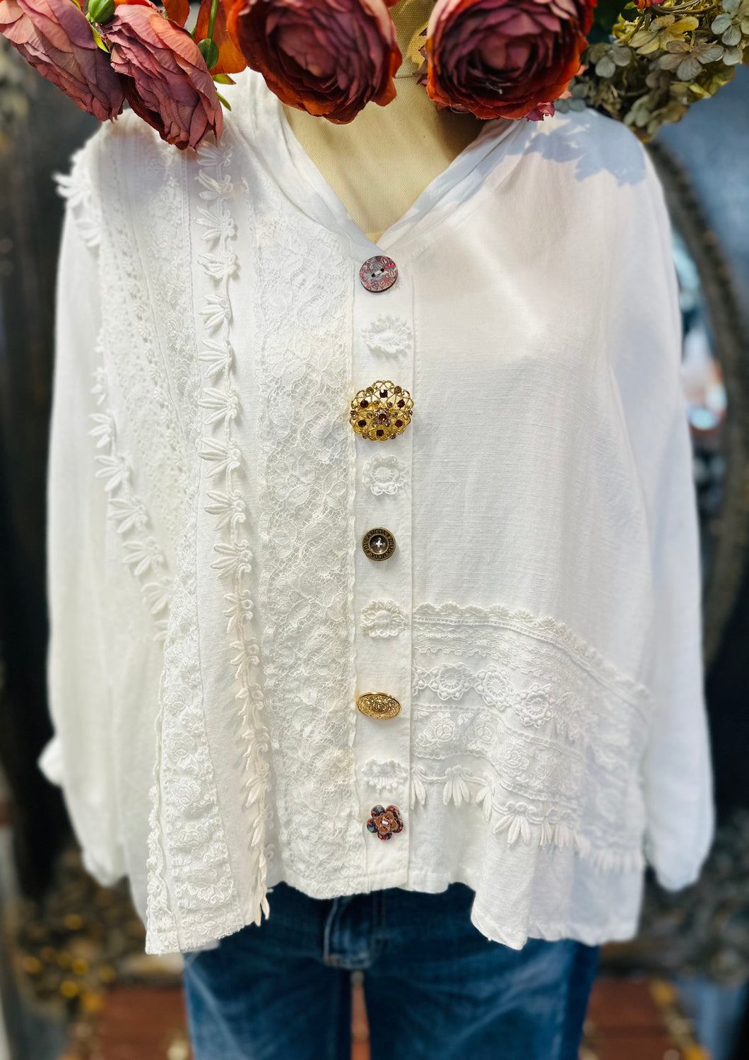 Armani Top - WHITE