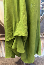 Load image into Gallery viewer, Chartreuse Linen slip dress
