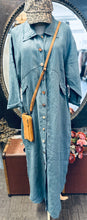 Load image into Gallery viewer, Linen Duster Coat - PACIFIC BLUE
