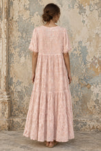 Load image into Gallery viewer, Elsa Vintage Rose Dress - FADED PINK TANGERINE
