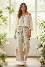 Load image into Gallery viewer, Linen Patch Pants - NATURAL
