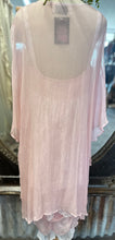 Load image into Gallery viewer, French Lace Ensemble including Chiffon Overtop - PINK &amp; WHITE
