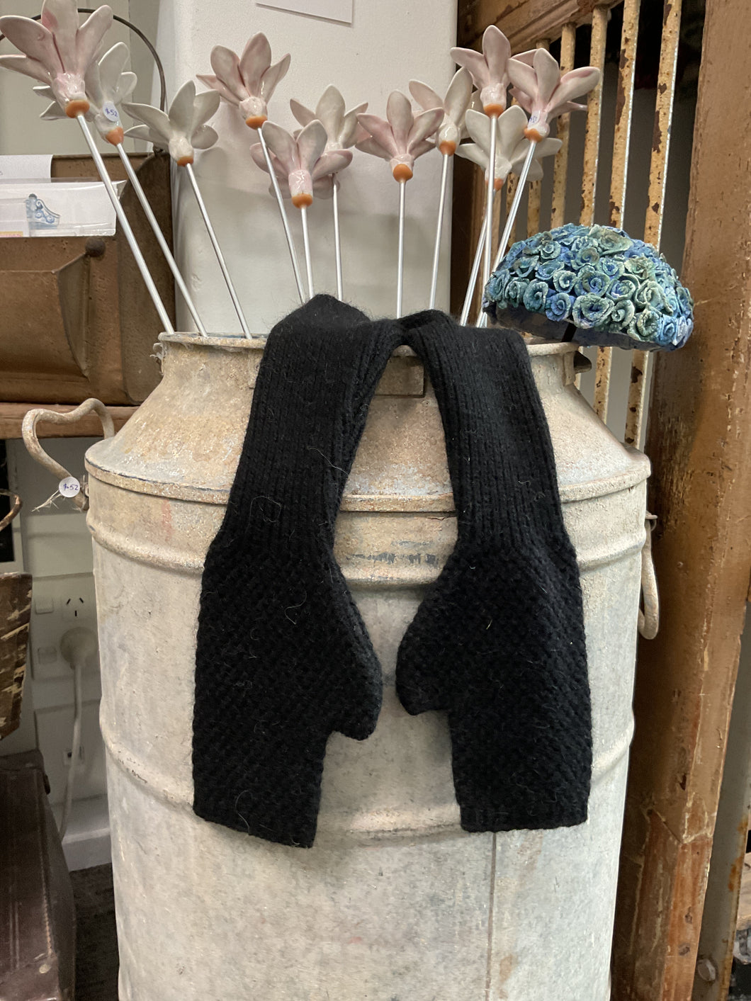 Gloves - Fingers Free : BLACK