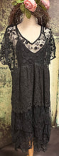 Load image into Gallery viewer, Dress: ‘Odette’ - BLACK LACE - SALE!!
