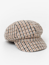 Load image into Gallery viewer, Baker Boy Cap - NOUGAT PLAID
