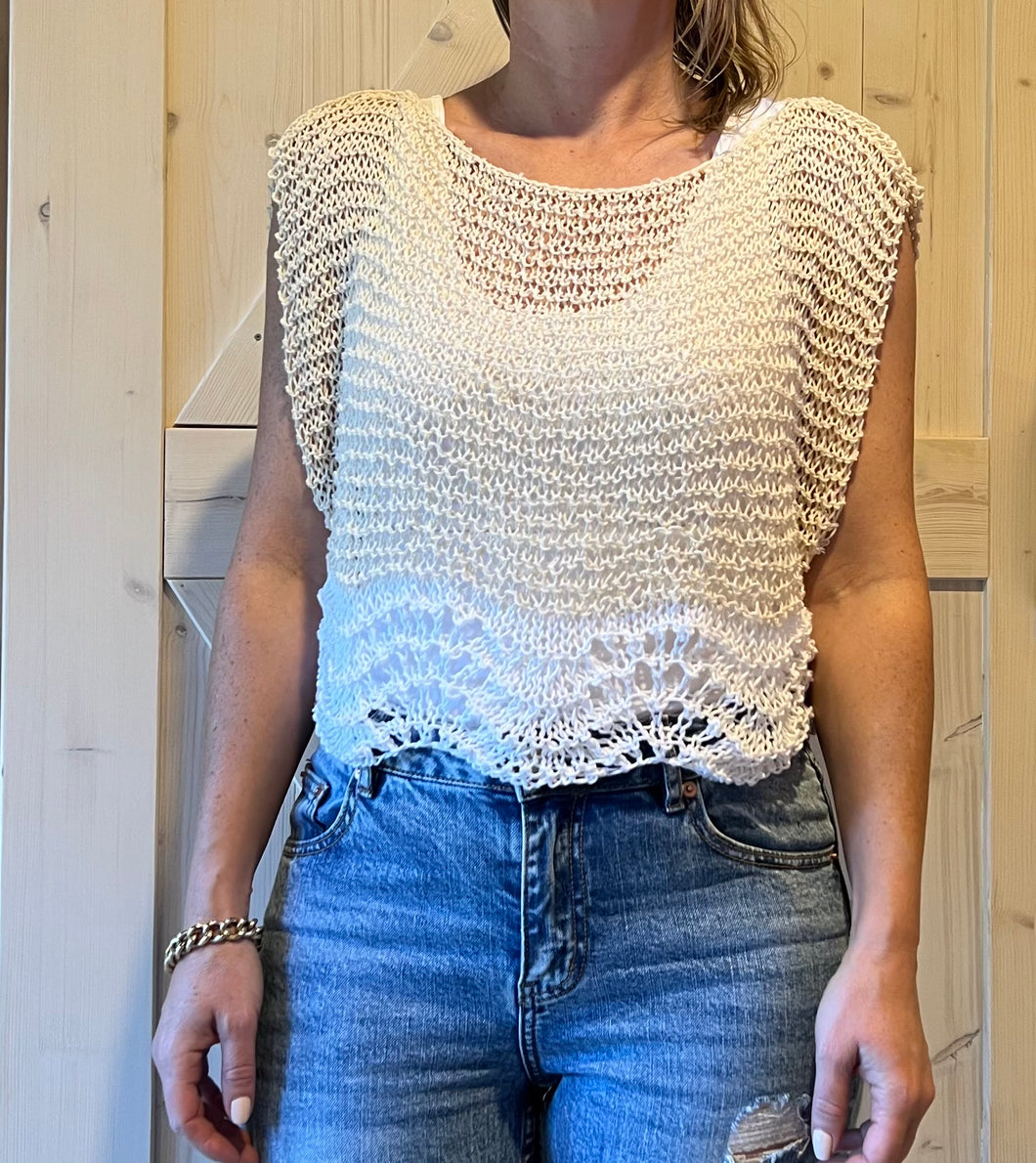 Paula Cotton knit top