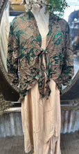 Load image into Gallery viewer, Front Tie Top - EMERALD/CHESTNUT
