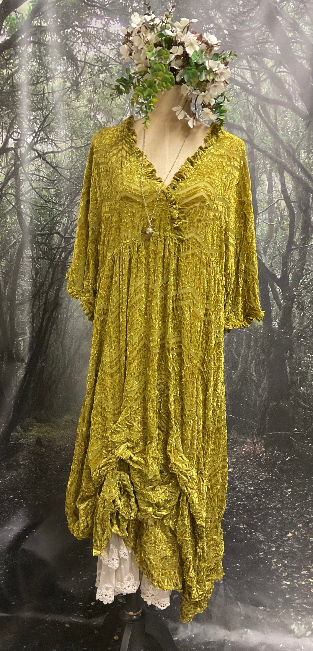 Elsa Dress - CHARTREUSE