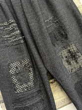 Load image into Gallery viewer, Wool Patch Pants - HERRINGBONE BLACK

