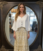 Load image into Gallery viewer, PRE-LOVED Lace Skirt - BUTTER
