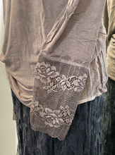 Load image into Gallery viewer, French Lace Tee - MOCHA
