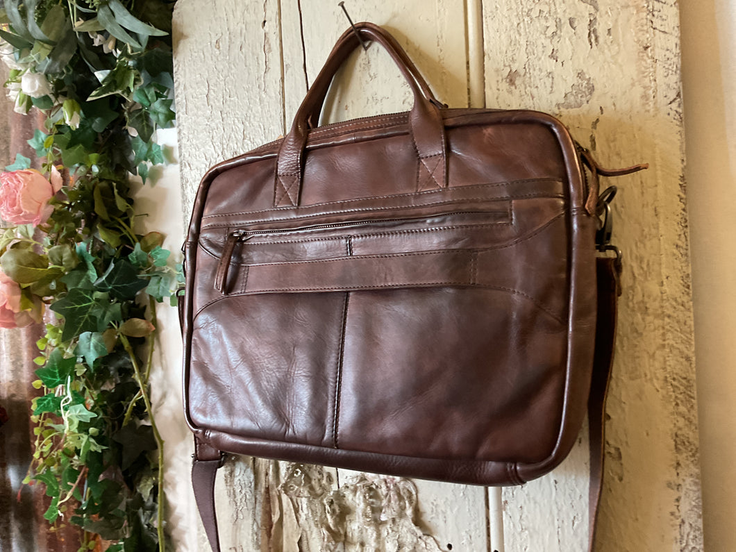 Bag: Men’s Work Bag: BROWN