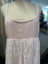 Load image into Gallery viewer, French Lace Ensemble including Chiffon Overtop - PINK &amp; WHITE
