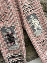 Load image into Gallery viewer, Patch Pants - PINK CHECK
