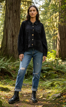 Load image into Gallery viewer, Boyfriend Patch Shirt - BLACK
