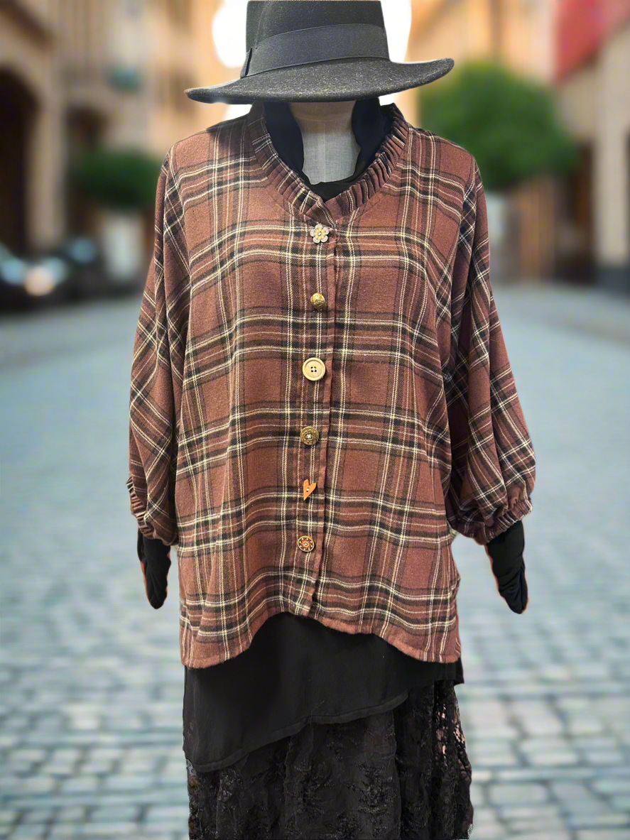 Armani - Tartan: CHOCOLATE