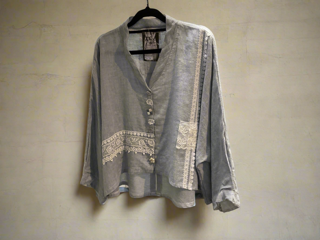 Boyfriend - Cropped - SOFT BLUE