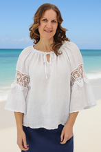 Load image into Gallery viewer, Labella Boho Top - WHITE
