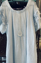 Load image into Gallery viewer, Peasant Dress - SKY WASH
