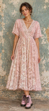 Load image into Gallery viewer, Vintage Rag Doll Dress - TEA ROSE
