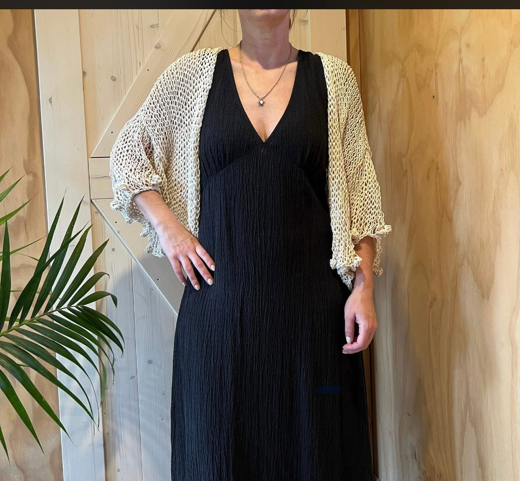 Natural cotton bobble Cardi “LUCY”