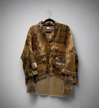 Load image into Gallery viewer, Long Sleeve T Shirt - French Lace Detail: CARAMEL
