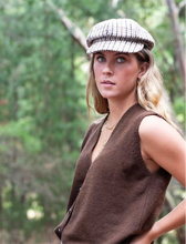 Load image into Gallery viewer, Baker Boy Cap - NOUGAT PLAID
