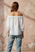 Load image into Gallery viewer, Roses Top - WHITE
