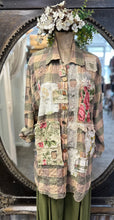 Load image into Gallery viewer, Patch Overshirt - DUSKY ROSE CHECK
