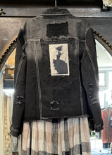 Load image into Gallery viewer, Denim Patch Jacket - BLACK
