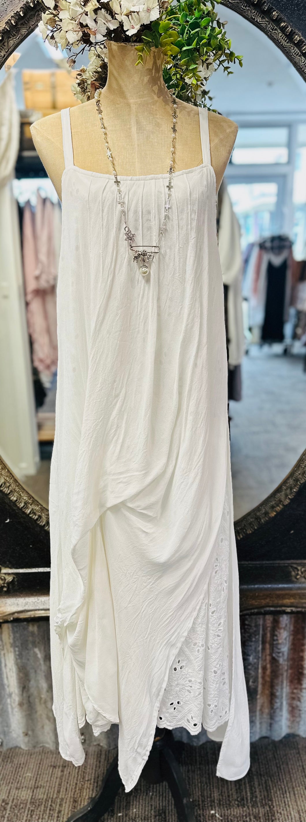 Slip Dress - OFF WHITE