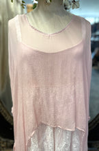Load image into Gallery viewer, French Lace Ensemble including Chiffon Overtop - PINK &amp; WHITE
