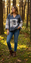 Load image into Gallery viewer, Fleece Hoodie - DENIM - S/M

