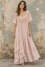 Load image into Gallery viewer, Elsa Vintage Rose Dress - FADED PINK TANGERINE
