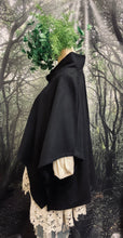 Load image into Gallery viewer, #5027 Black Merino Poncho
