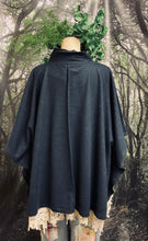 Load image into Gallery viewer, #5026 Navy merino poncho
