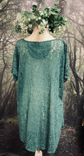 Load image into Gallery viewer, #5019 Pre-loved teal green lace top
