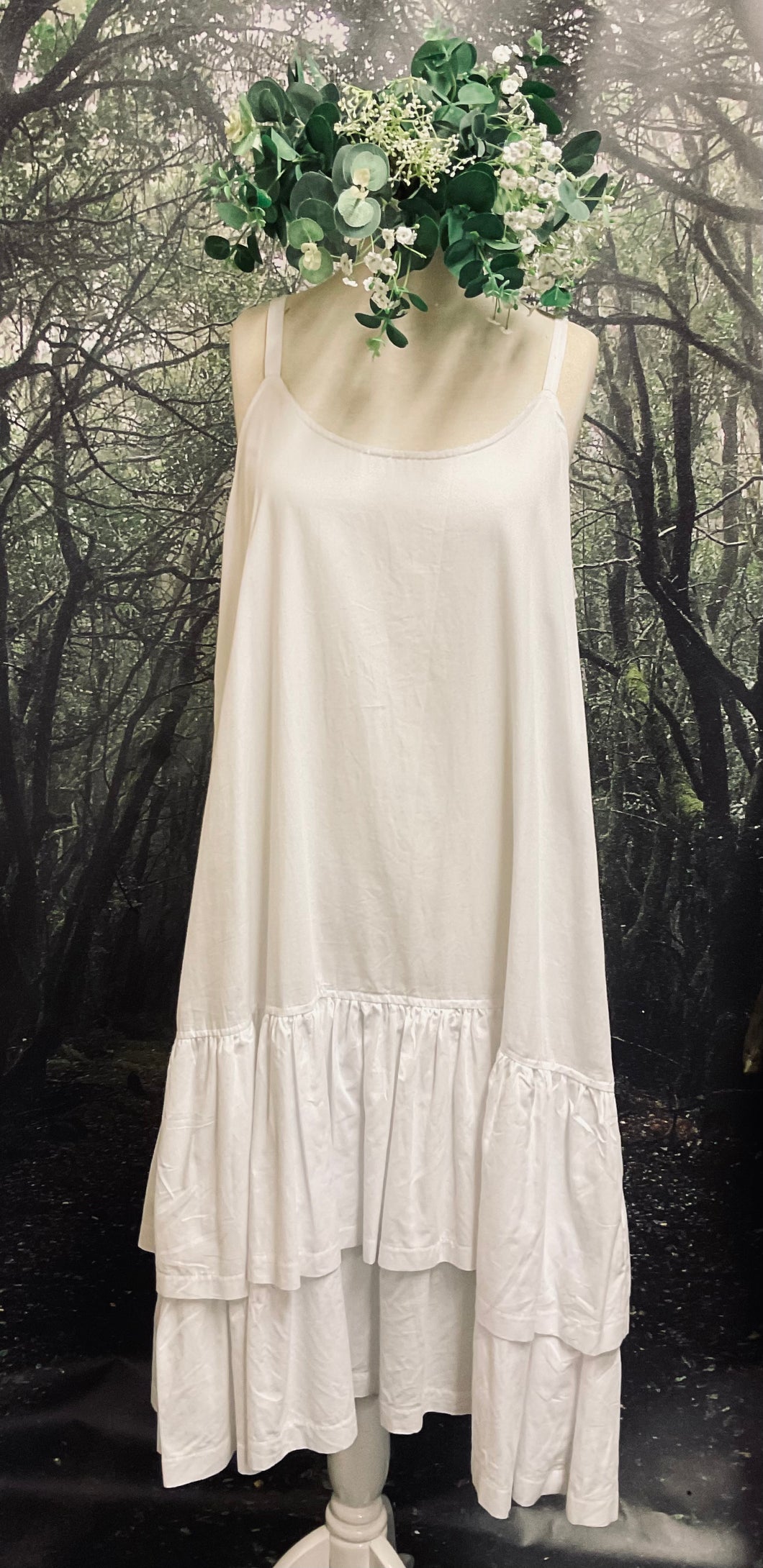 #5015 Pre-loved 100% cotton tiered dress