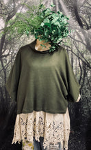 Load image into Gallery viewer, #5029 Khaki Merino Poncho
