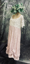 Load image into Gallery viewer, #5172 Lace and Roses dress with soft pink satin skirt
