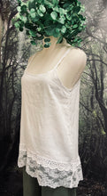 Load image into Gallery viewer, #5138 Linen and lace cami top
