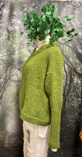Load image into Gallery viewer, #5371 Nellie Wilde Alpaca Chartreuse green jumper
