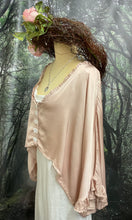 Load image into Gallery viewer, #5290 Soft pink satin top with frill and lace detail
