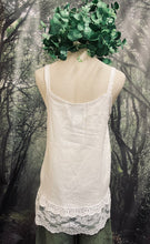 Load image into Gallery viewer, #5138 Linen and lace cami top
