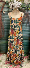Load image into Gallery viewer, Emerald and tangerine slipdress
