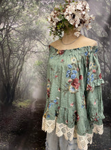 Load image into Gallery viewer, Meadow green off the shoulder top

