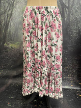 Load image into Gallery viewer, Rose and olive floral skirt
