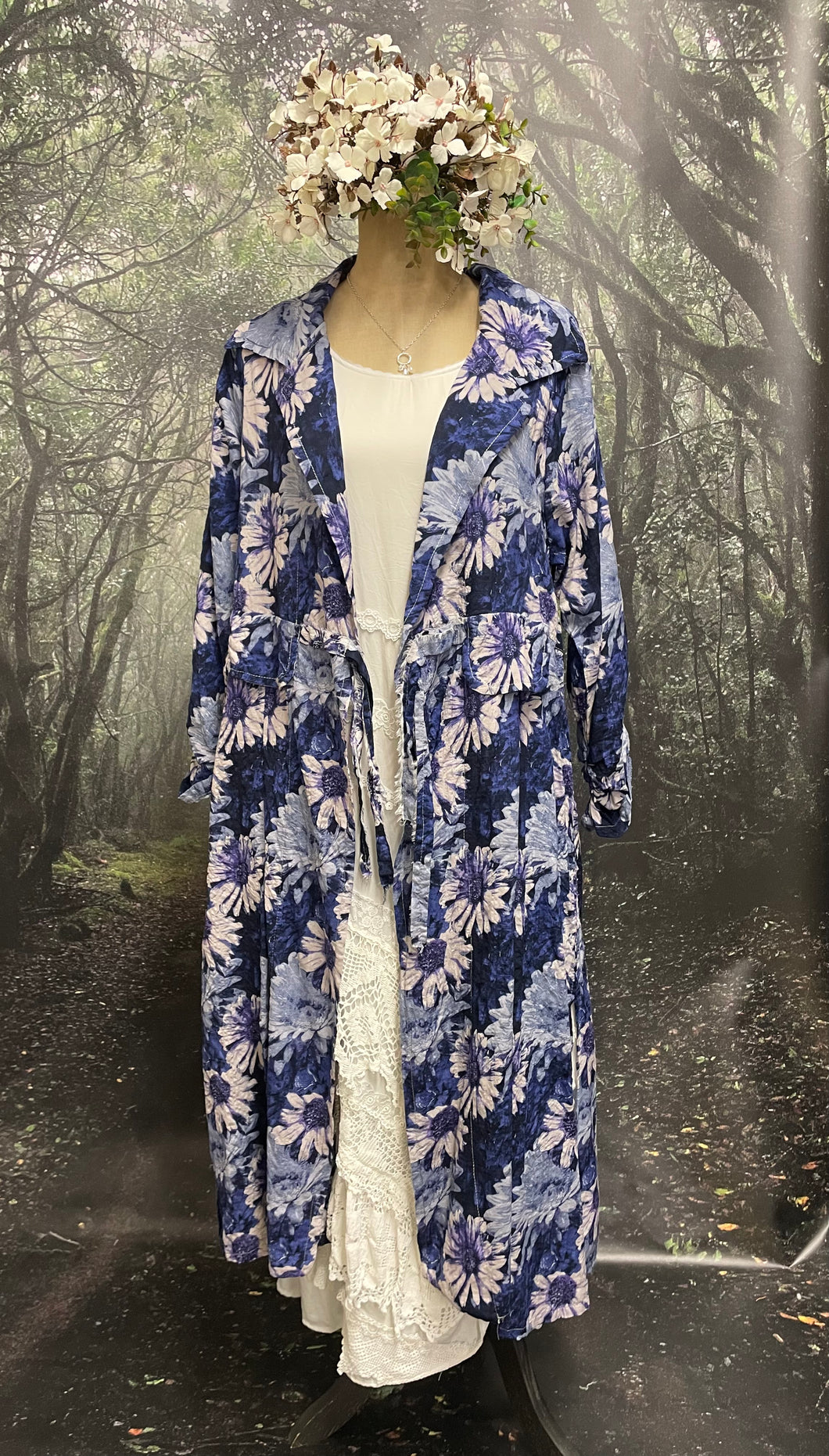 Violet floral Taya coat