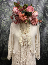 Load image into Gallery viewer, Lace and chiffon designer original slip dress
