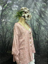 Load image into Gallery viewer, Cotton pink batwing overshirt
